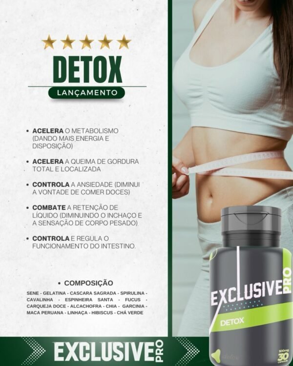 Exclusive Detox – Ação Diurética, Queima de Gordura e Intestino Reguladinho! - Image 2